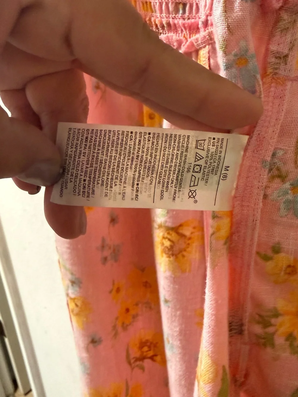 Old Navy Pink Jumpsuit with Yellow Flowers